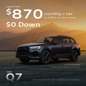 Audi Q7 from $870 monthly 